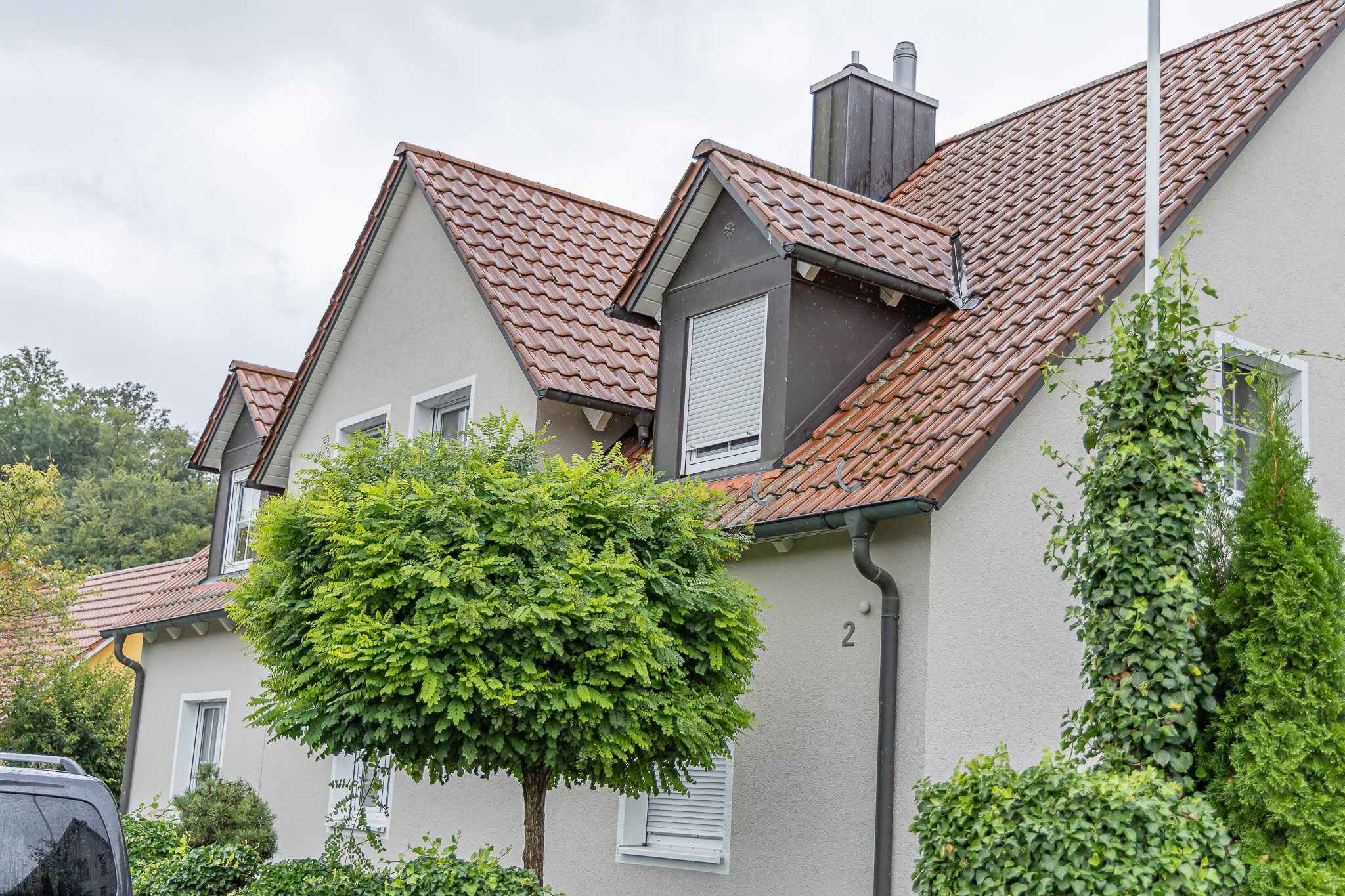 Ferienwohnung Dorfzauber in Neuburg/Joshofen von außen.